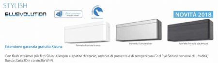 Novità 2018 Stylish Bluevolution Daikin, silenzioso e dal design compatto